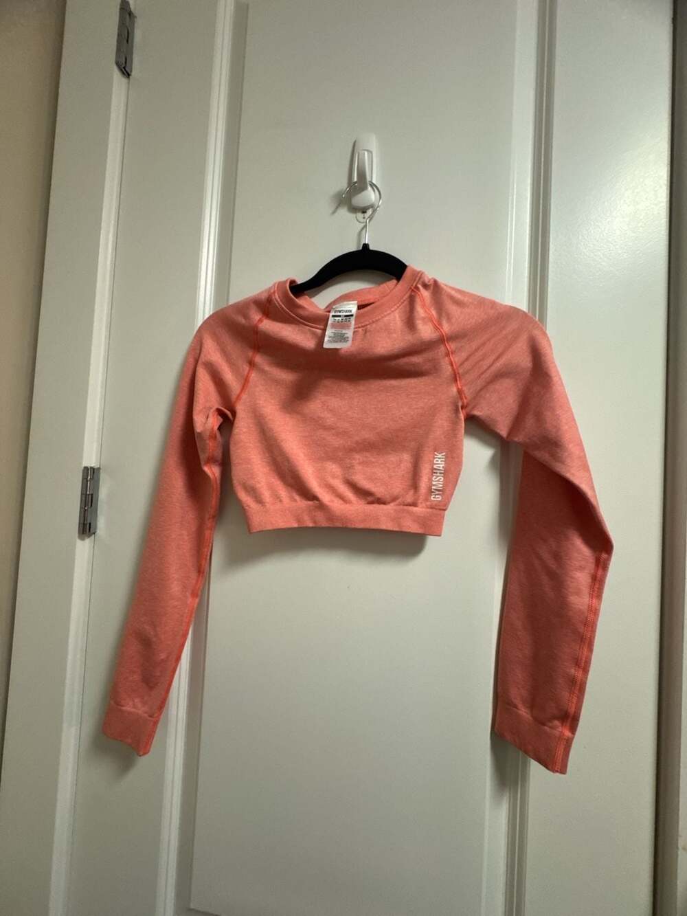 Gymshark Vital Seamless 2.0 Long Sleeve Crop Top - Coral